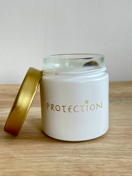 "PROTECTION" bougie d'intention parfumée Ambre